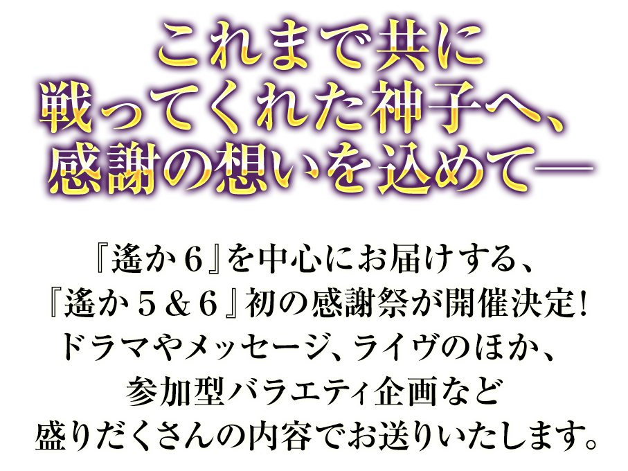 これまで共に戦ってくれた神子へ、感謝の想いを込めて─