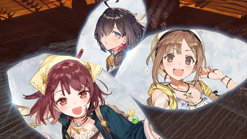 アトリエ」シリーズより3名のキャラクター(ソフィー、ライザ アトリエ」シリーズより3名のキャラクター(ソフィー、ライザ