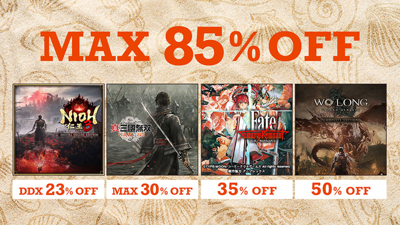 MAX85%OFF】PS/Switch/XBOX/Steam コーエーテクモ「サマーセール」開催