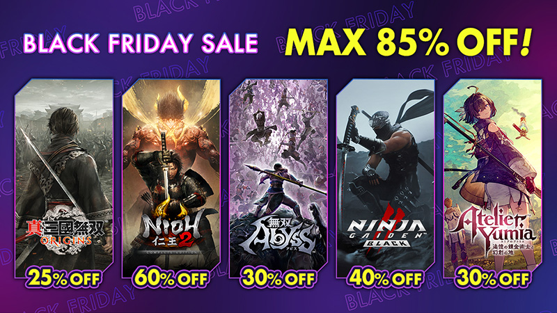 MAX85%OFF】PS/Xbox/Steam「Black Friday Sale 2025」開催！『仁王2