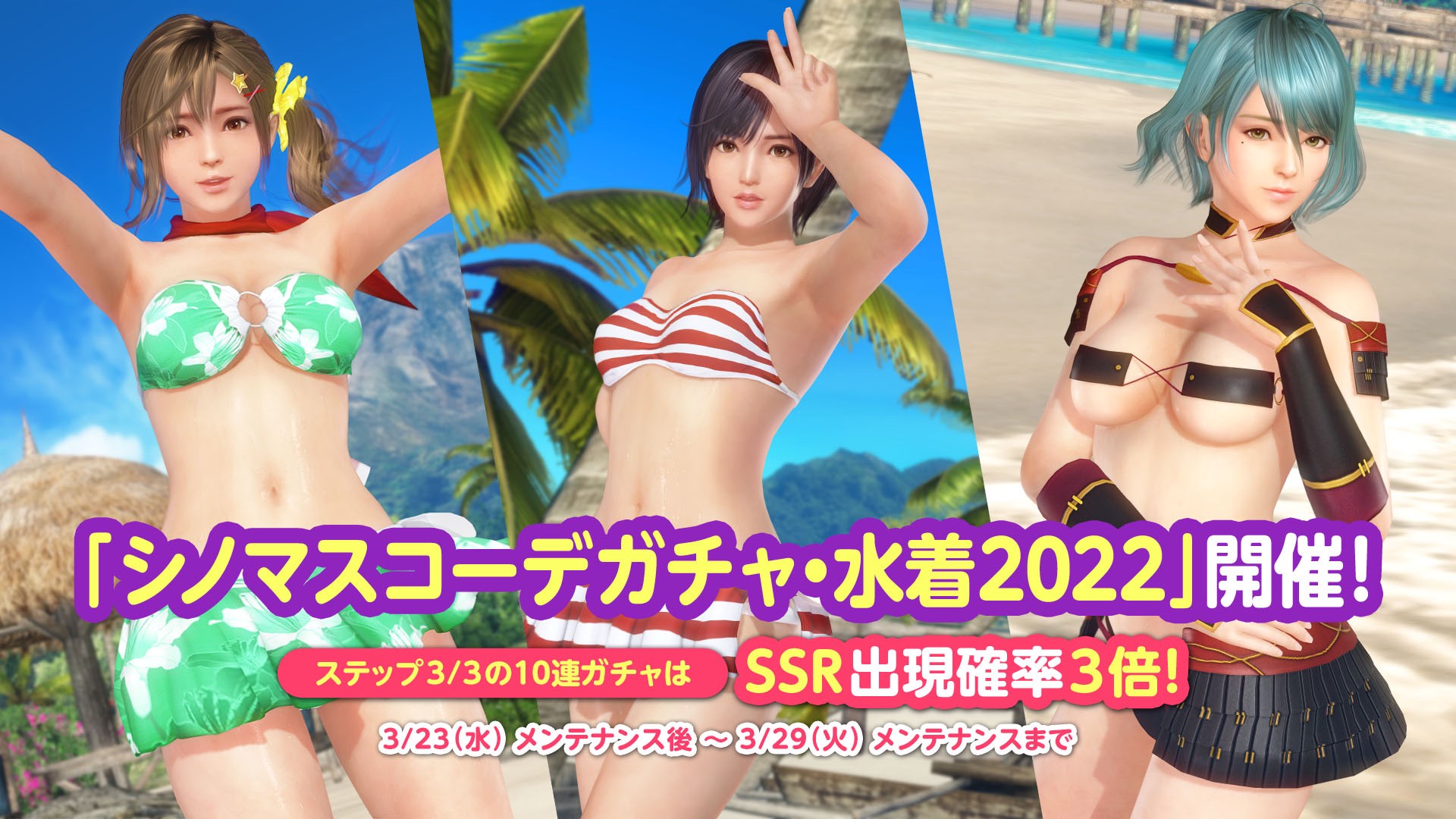 夢の”胸宴”『シノビマスター 閃乱カグラ NEW LINK』コラボ後半開始
