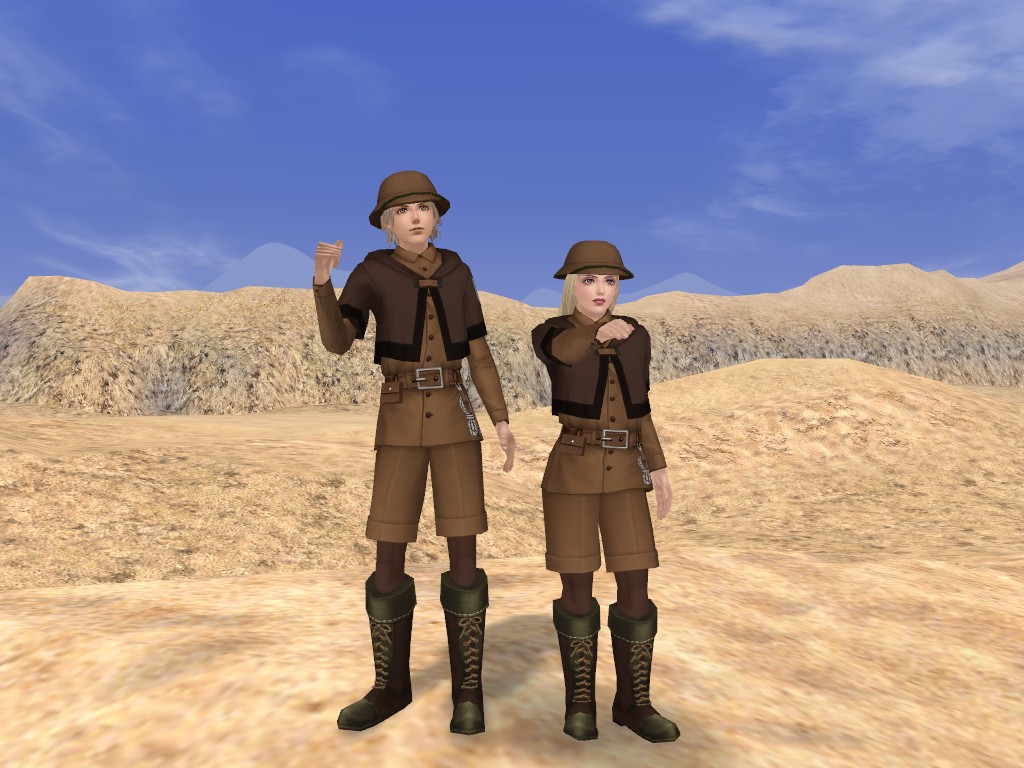 探検者のセット_栗色