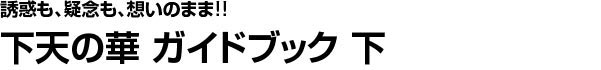 ゲームの進め方から、全キャラクターの設定まで、「下天の華」がわかる! 下天の華 ガイドブック上