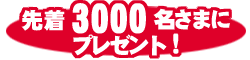 ����3000̾���ޤ˥ץ쥼��ȡ�