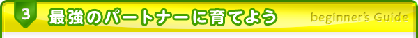 3.最強のパートナーに育てよう