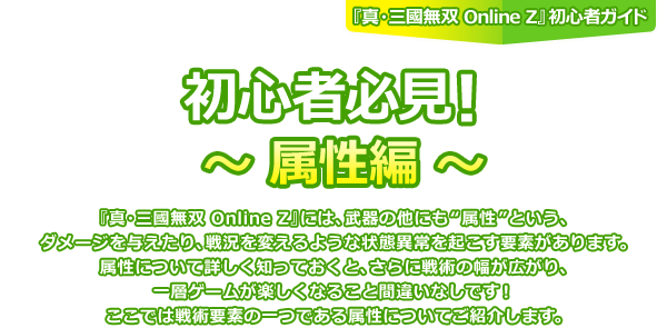 初心者必見！～属性編～