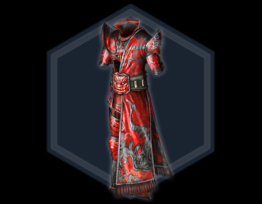 紅闇呂布袍