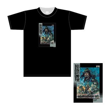 シブサワ・コウ 40周年記念 ゲームパッケージ入りTシャツ Type.信長の野望・戦国群雄伝