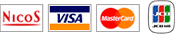 VISA, MasterCard, NicoS, JCB