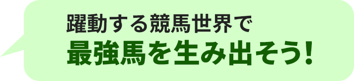 躍動する競馬世界で、最強馬を生み出そう！