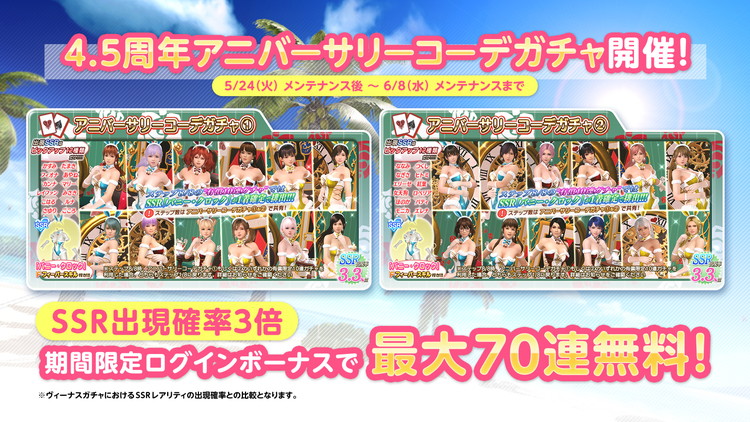 DOAXVV アニバーサリークリアファイル DOAXVV アニバーサリークリアファイル