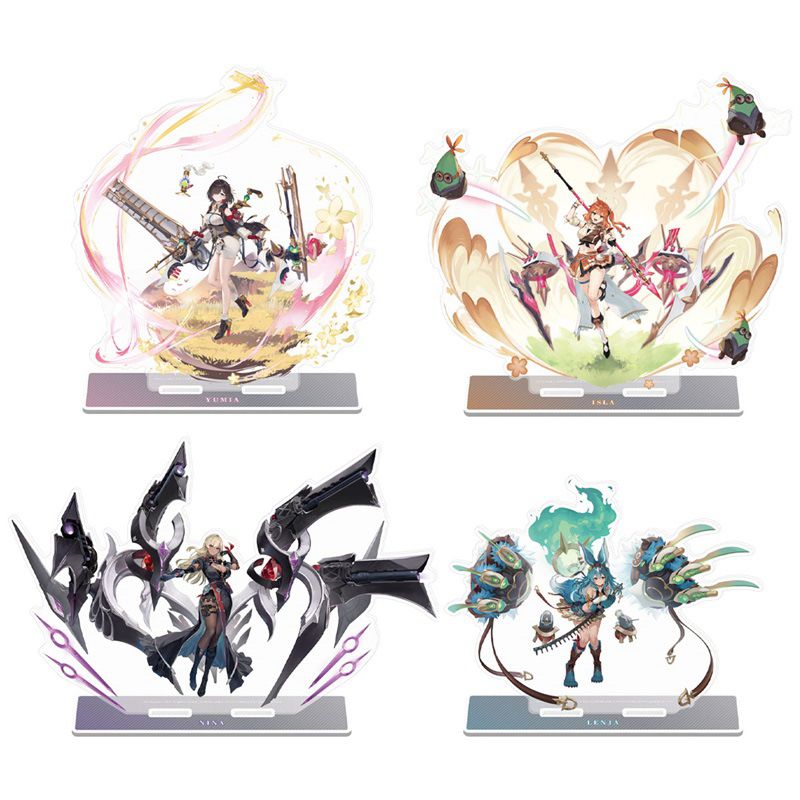 アズールレーン　ユミアのアトリエ　コラボ　アクリルスタンド　4種セット アズールレーン』×『ユミアのアトリエ』＆『ライザのアトリエ2