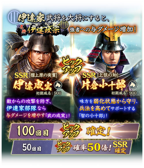 列伝イベント 「名将 伊達政宗」開催！ | NEWS | コーエーテクモ