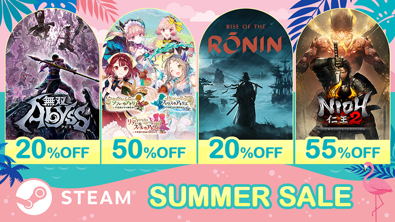コーエーテクモ人気タイトルが 最大 70%OFF の大幅割引！ Steam