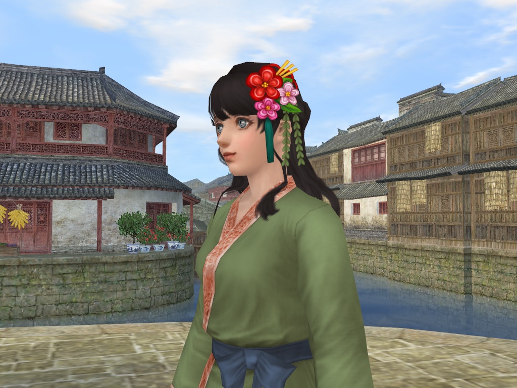梅花の髪飾り