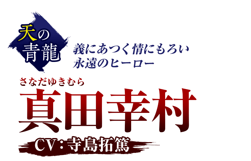 天の青龍 義にあつく情にもろい永遠のヒーロー 真田幸村