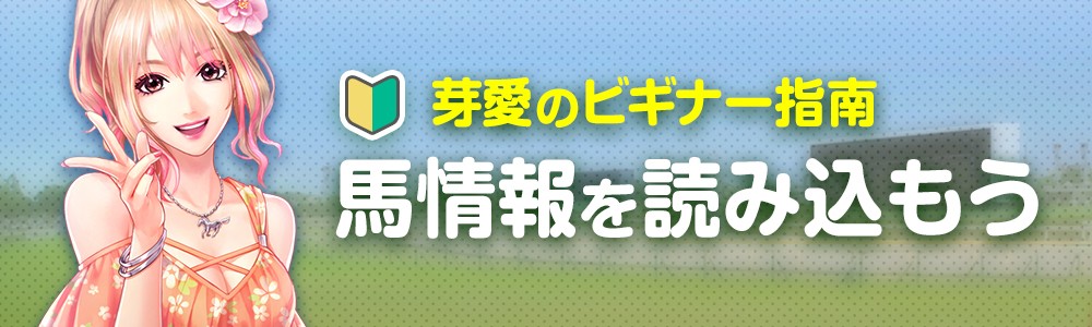 芽愛のビギナー指南-馬情報を読み込もう