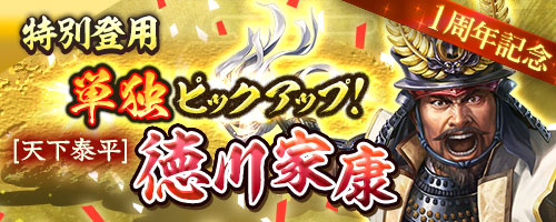 1周年記念登用「徳川家康」