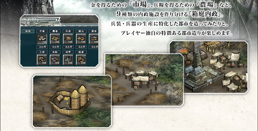 三國志11 For Playstaion2 内政 ゲームシステム 三國志11 For Playstaion2 内政 ゲームシステム