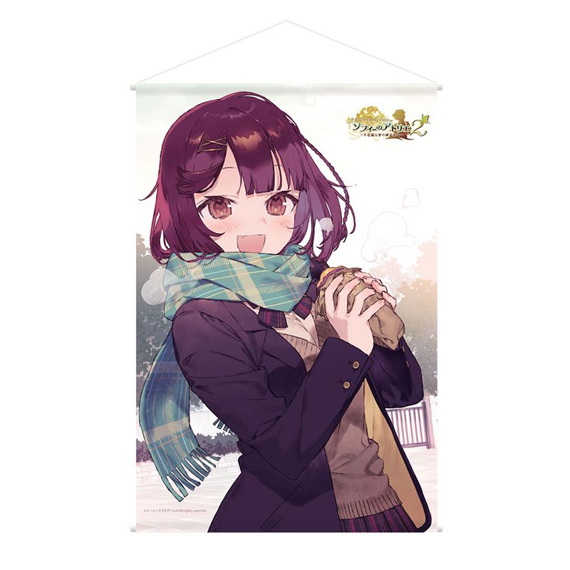 ソフィーのアトリエ２ 復刻B2ダブルスエードタペストリー -ソフィーと焼き芋-
